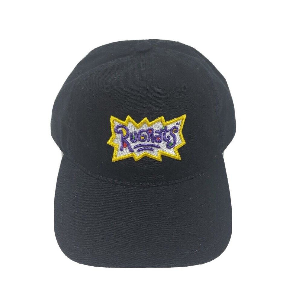 Nickelodeon Rugrats Hat Cap Mens Black Logo Strap 2021 Viacom International